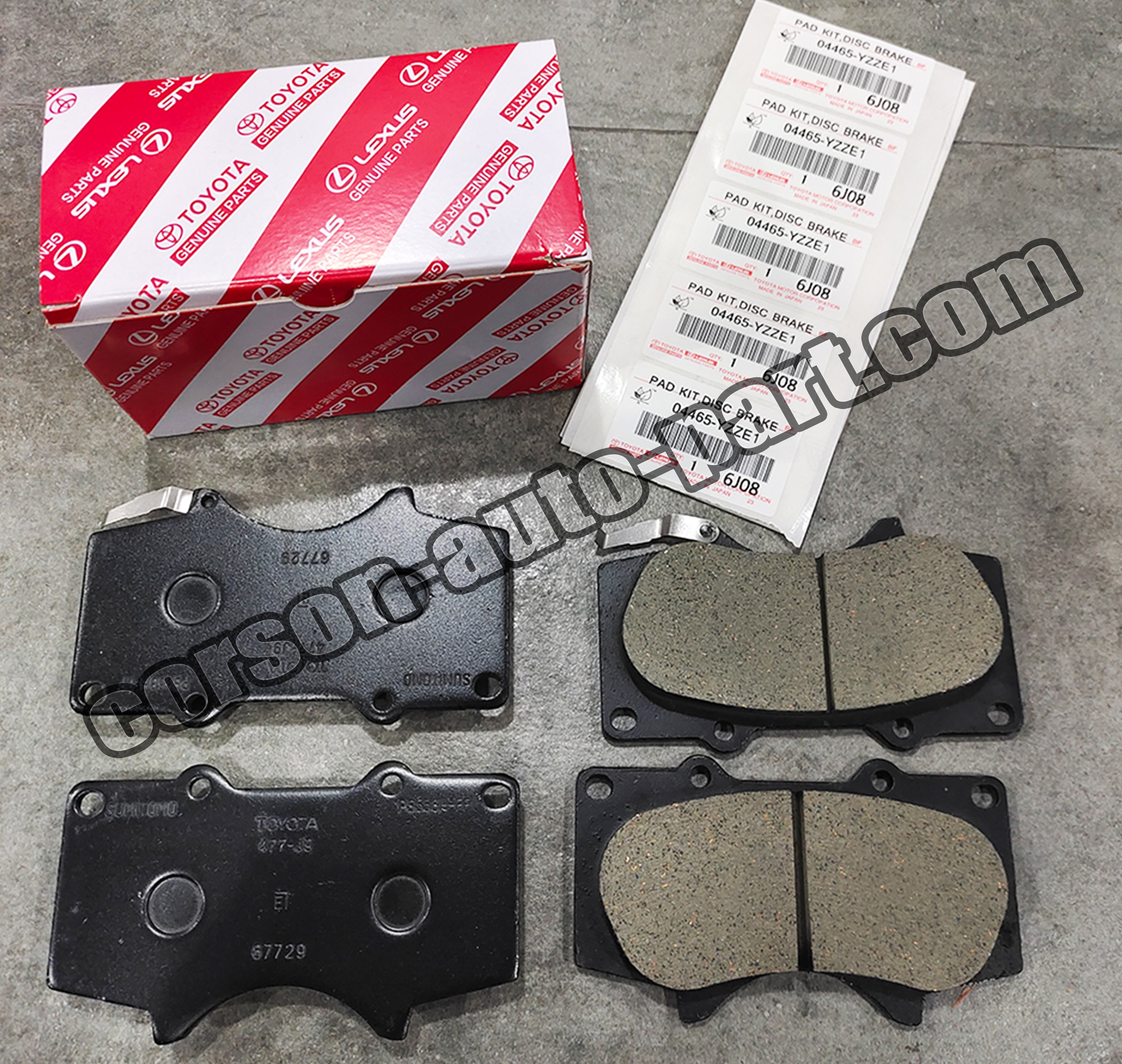 Toyota 04465-YZZE1 Brake Pad 04465-60270 04465-YZZDB