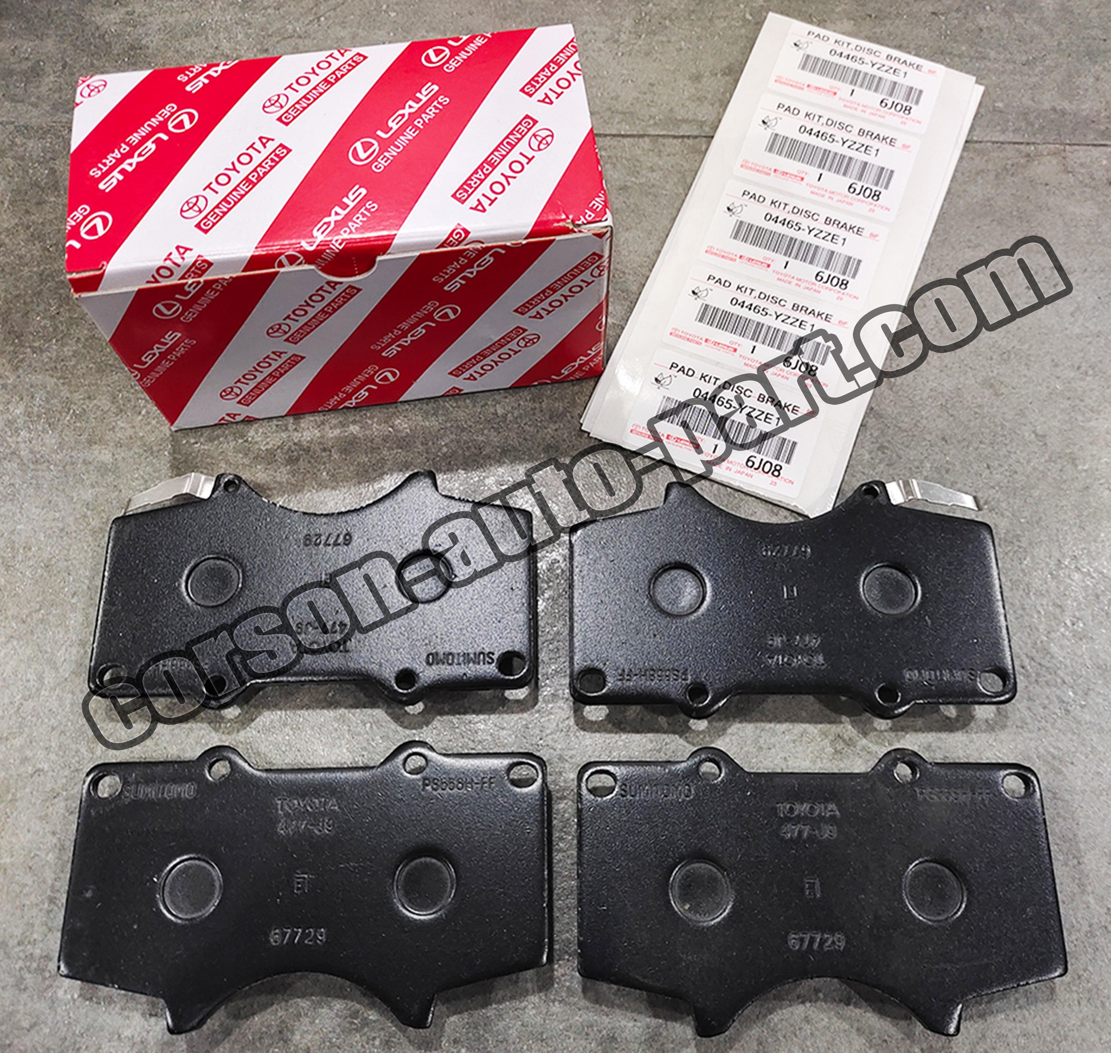 Toyota 04465-YZZE1 Brake Pad 04465-60270 04465-YZZDB