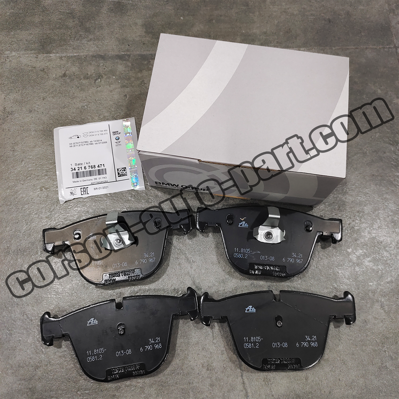 BMW 34216768471 Brake pads(Rear) 34216763305 34216761286