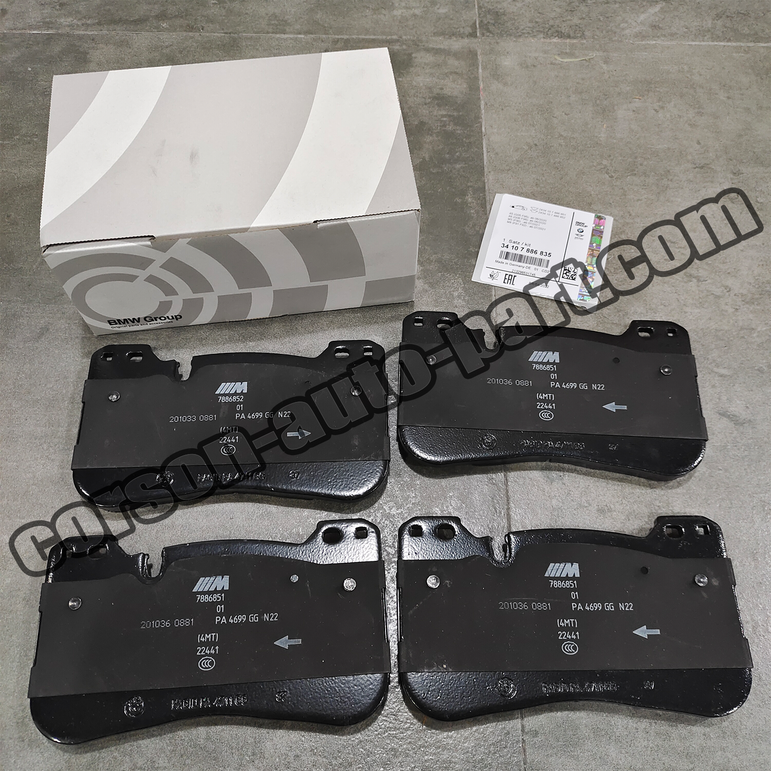 BMW 34107886835 Brake pads