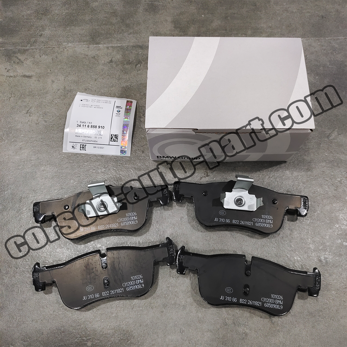 BMW 34116858910 Brake Pad(Front) 34116850567