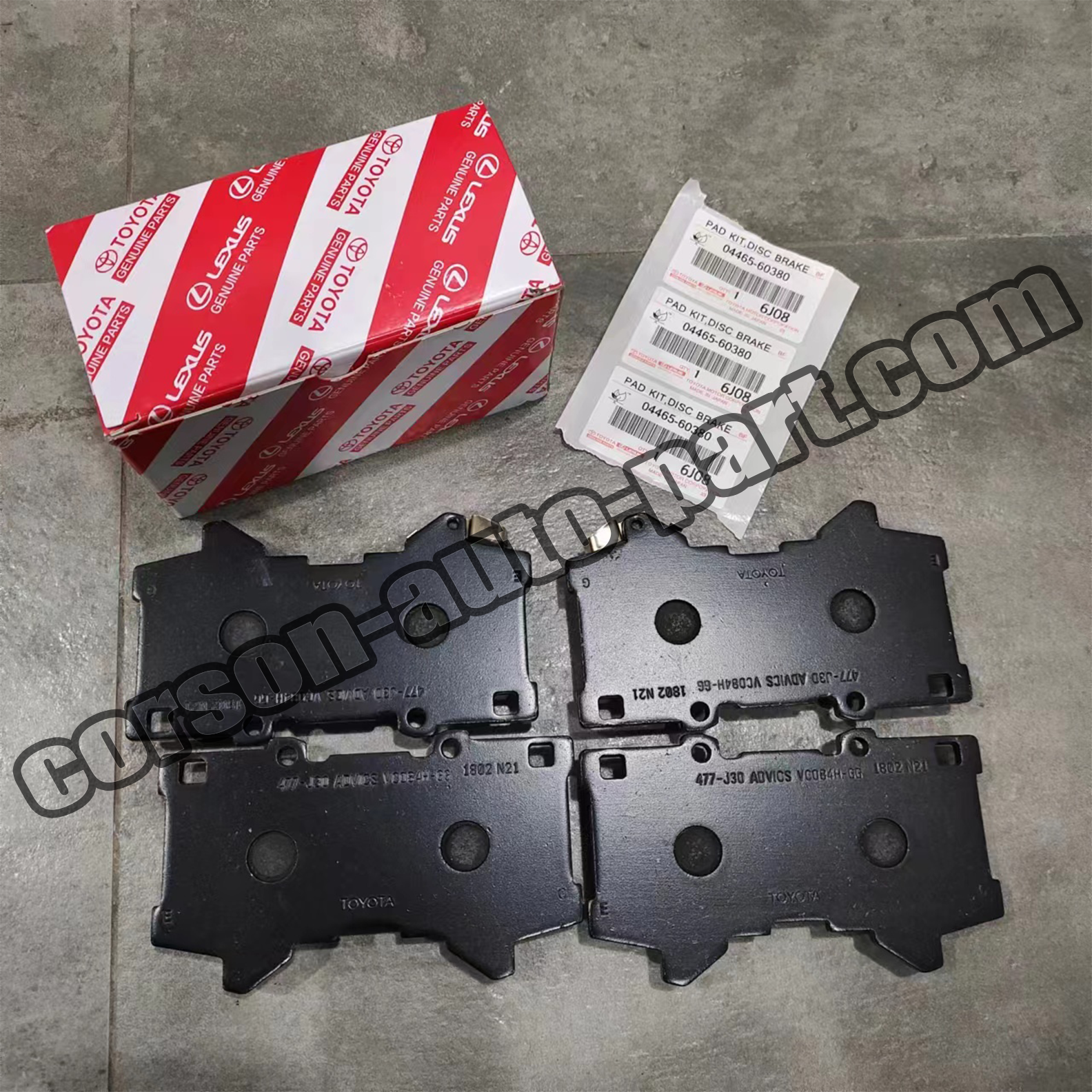 Toyota 04465-60380 Pad kit disc brake