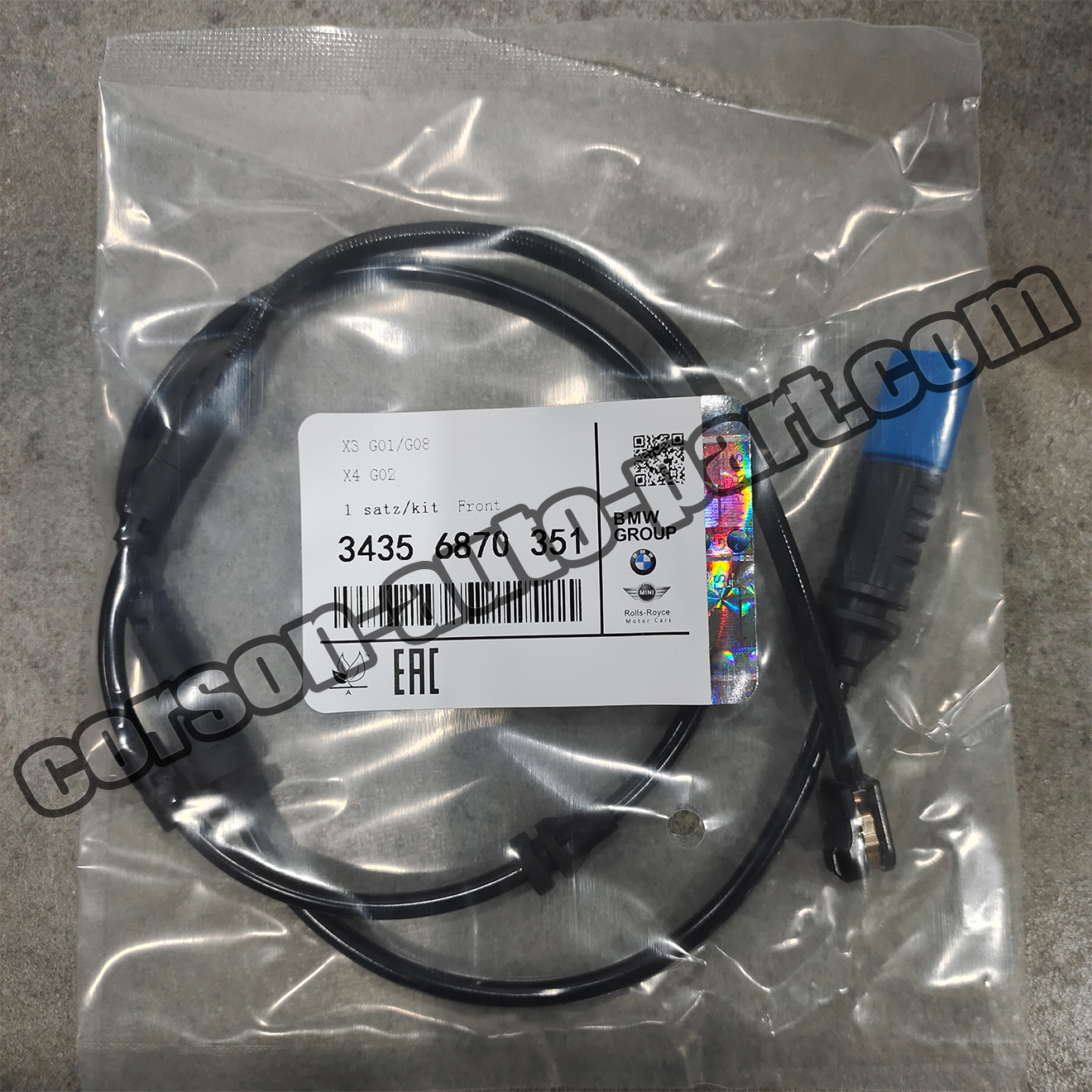 BMW 34356870351 Front Brake Pad Wear Sensor