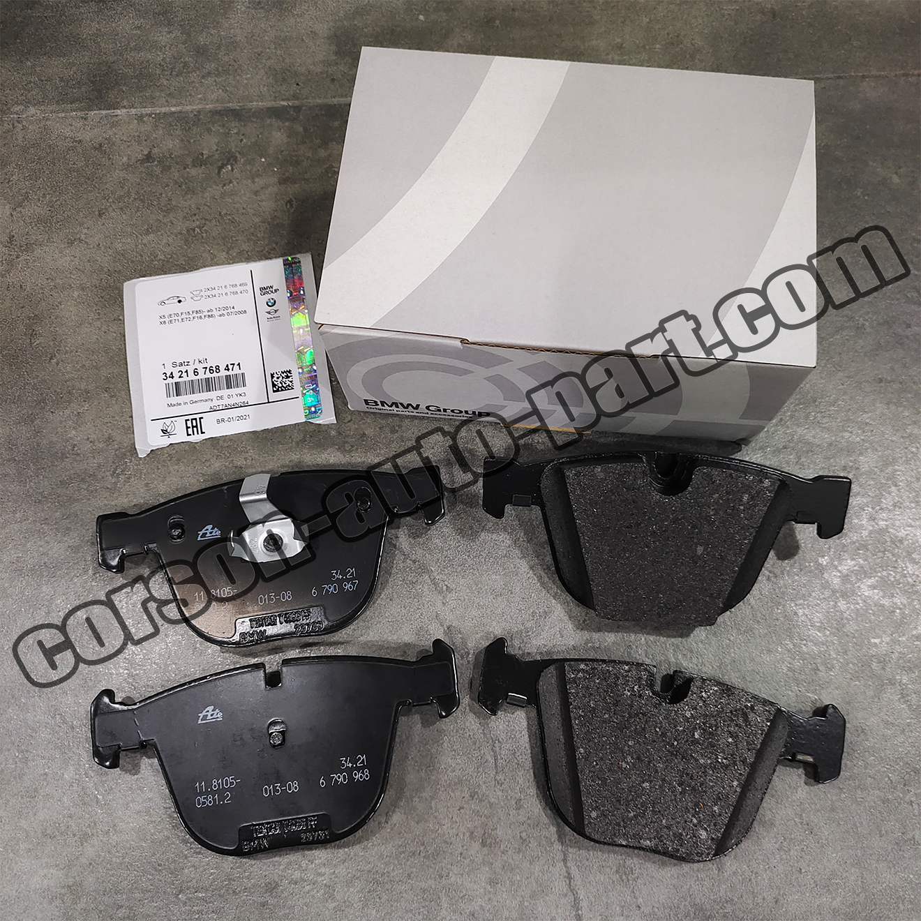 BMW 34216768471 Brake pads(Rear) 34216763305 34216761286
