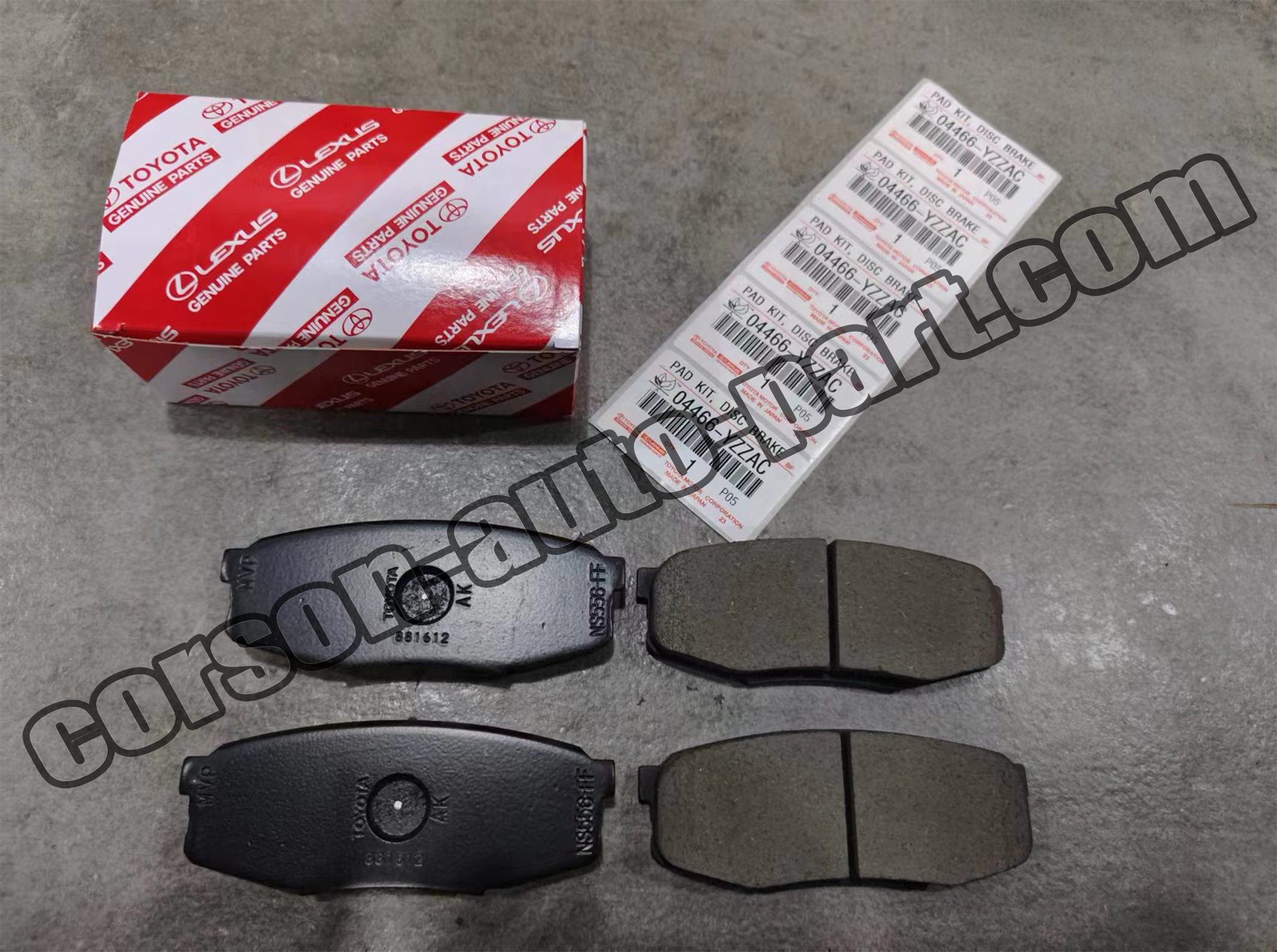 Toyota  04466-YZZAC  BRAKE PADS 04466-0C010  04466-60120