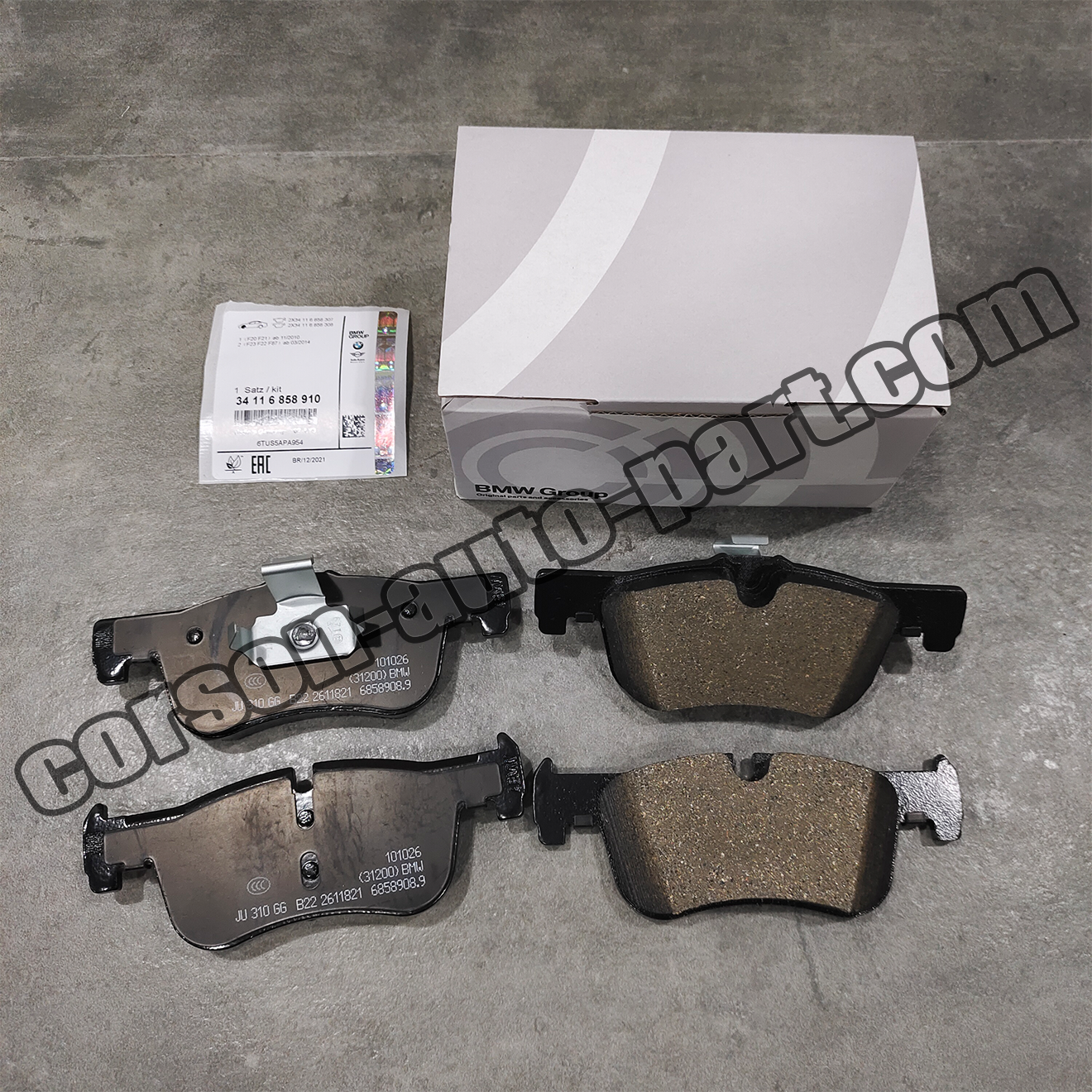 BMW 34116858910 Brake Pad(Front) 34116850567