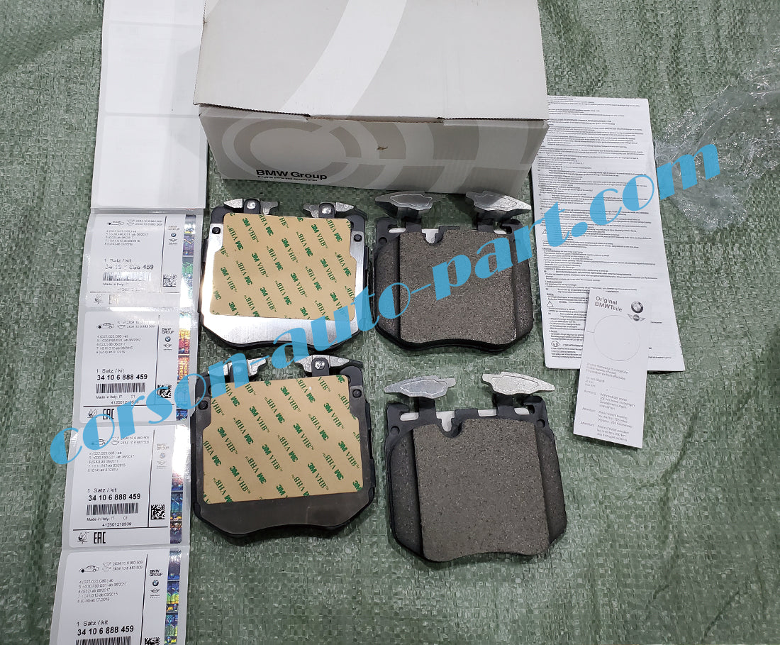 BMW front brake pad set 34106888459 ，34116888460